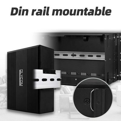 2.5G L2 Managed Switch 8 Port PoE 240W Rede Industrial ERPS MSTP Ring Din Rail CE