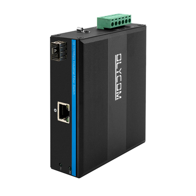 Mini 2 Port 10/100mpbs Fiber Media Converter com 1RJ45+1SFP LC Ethernet Switch para uso externo
