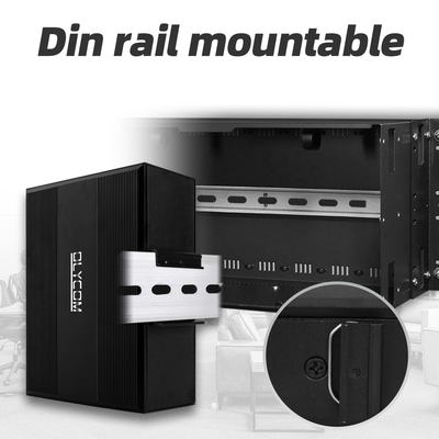 Comutador de instalação ferroviária industrial PoE Ethernet de 12 portas Gigabit IEEE 802.3af/at RJ45