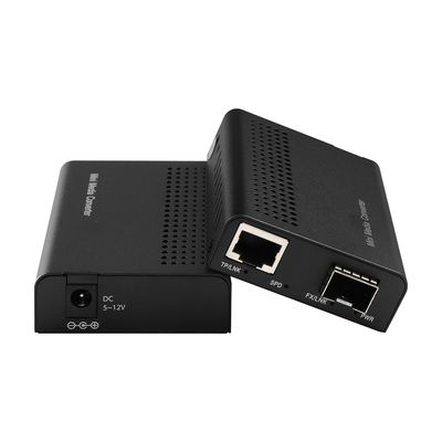 Mini Conversor de Mídia 10G Não Gerenciado SFP+ Fibra Óptica para 10GBase-T Montável em Rack CE