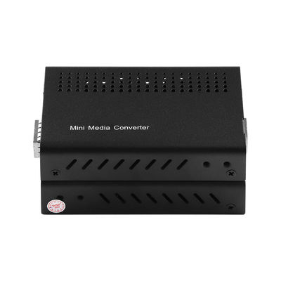 Mini Conversor de Mídia 10G Não Gerenciado SFP+ Fibra Óptica para 10GBase-T Montável em Rack CE
