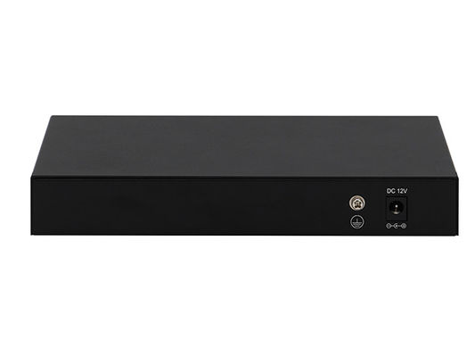 8 portas 2.5G Switch de rede não gerenciado 10G Fibra DC12V Ventilador sem velocidade de adaptação automática