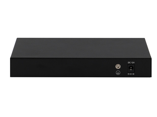 8 portas 2.5G Switch de rede não gerenciado 10G Fibra DC12V Entrada sem ventilador Velocidade de adaptação automática