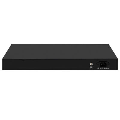 Switch Ethernet 16 portas 2.5G com uplinks de fibra 10G sem gerenciamento, alimentado por AC, sem ventoinha