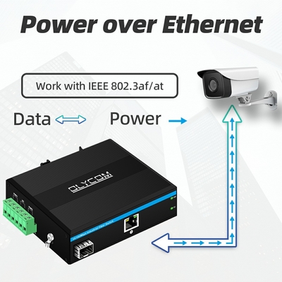 10/100m 2 Port Industrial Network Switch Ethernet Não gerenciado DIN rail Switch de rede poe com nível de proteção IP40