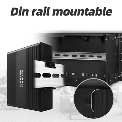 10/100m 2 Port Industrial Network Switch Ethernet Não gerenciado DIN rail Switch de rede poe com nível de proteção IP40