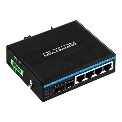 10/100/1000mbps Gigabit gerido POE switch com 2 sfp slot din rail Ethernet switch