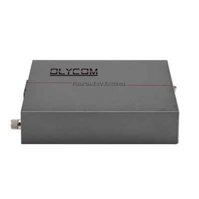 Conversor de mídia PoE Ethernet rápido Fibra de modo único 30W Input DC48V orçamento não gerenciado