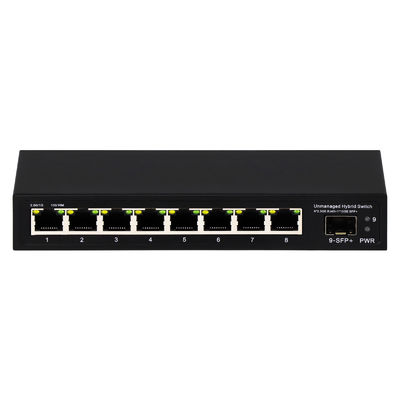 9 Portos Não gerenciados 2.5G Ethernet Switch com 10G Uplink SFP Port e 60Gbps Backplane Bandwidth