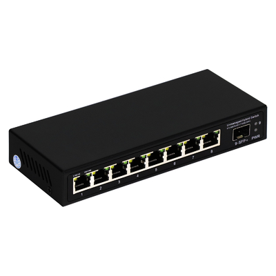 9 Portos Não gerenciados 2.5G Ethernet Switch com 10G Uplink SFP Port 60Gbps Backplane Bandwidth
