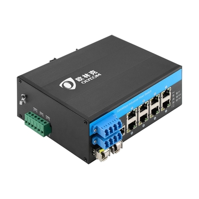 Industrial Gigabit 12 Port Din Rial Switch Gestão de Bypass Óptico Ethernet POE Switch
