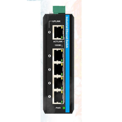 5 Portos Gigabit WEB Switches gerenciados 100/1000M Switches de rede RSTP 802.1Q IP40 Classificado CE