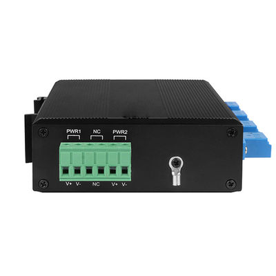 Unidade de desvio óptico industrial Conector LC monomodo 12V 24V 48V Din montado CE