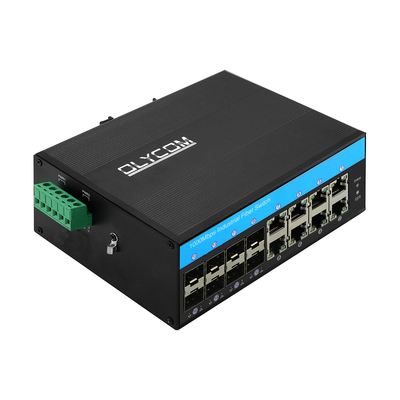 16 portas compatíveis com interruptor de poE de gigabit af/at/bt din-rail Ethernet para sistema de CCTV