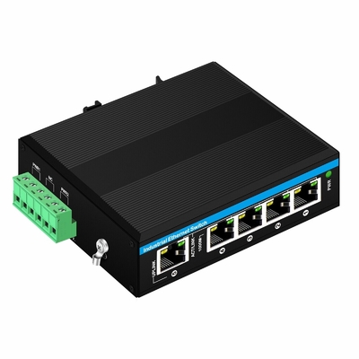 5 portas gigabit POE+ switch E-Mark Ethernet switch DC48V com entrada de potência dupla din-rail POE switch