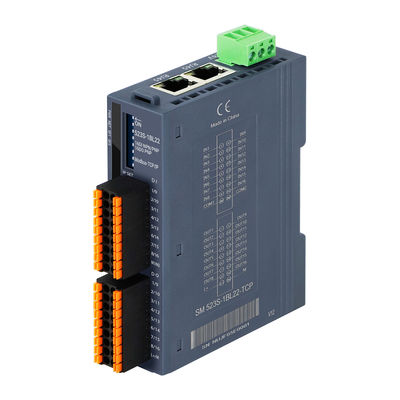 Módulo industrial de E/S remoto Módulo PLC Modulo Modbus-TCP/IP Módulo de E/S 100Mbit/s 24VDC Entrada 16DI + 16DO IP20 Din Rail