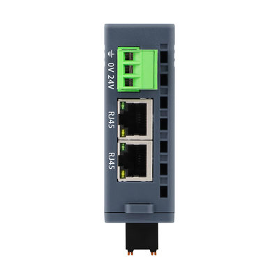 Modbus TCP/IP Slave I/O Module 24VDC 2 RJ45 16 Port DI DO Din Rail NPN Conexão PNP