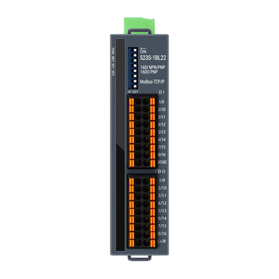 TCP/IP Modbus I/O Slave Module NPN e PNP suportados 16 Port DI DO DIN montado