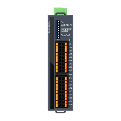 Módulo de E/S EtherCAT 100Mbit/s 16DI 16DO Saída PNP Módulo de E/S PLC para Automação Industrial