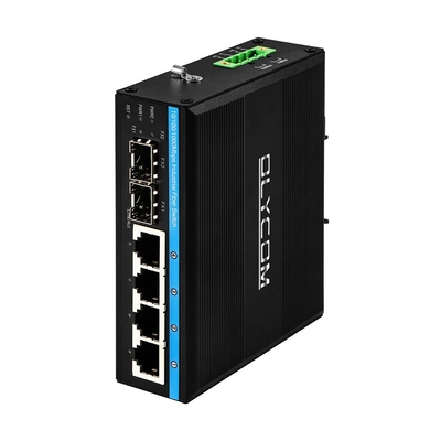 Gigabit ERPS Managed Ethernet Switch 2SFP+4RJ45 Din-rail Network Switch com saída PoE