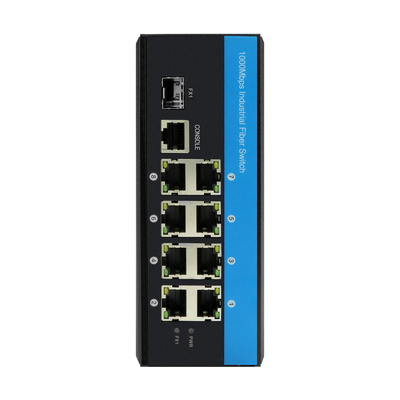 8 portas RJ45+1*SFP L2 Gigabit Ethernet Switch gerenciado IP40 Dual Power Input Poe Switch