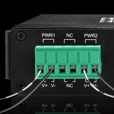 Olycom Solar PoE Switch 4 Port DIN Rail Gigabit Input DC24V não gerenciado