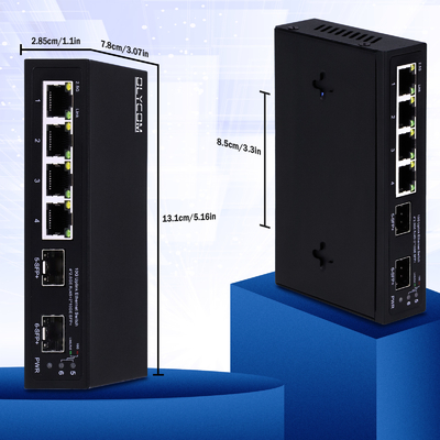 Comutador Ethernet 10g não gerenciado 4 portas 2.5G comutador Ethernet 10G SFP + portas