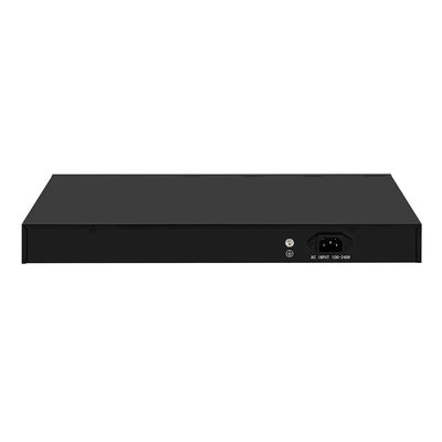 24 portas 10G L3 Fibra gerenciada Switch com 8 Gigabit Combo SFP/RJ45 1U Rack 220V AC Input