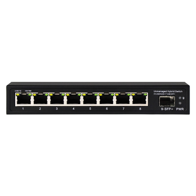 10G Ethernet Switch Switch de rede não gerenciado 8*2.5G RJ45+1*10G Portos SFP