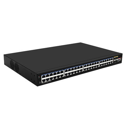 48 portas Gigabit L3 Gerenciado Switch de Rede 10G Fibra Uplinks Single AC Input Baseado em Realtek