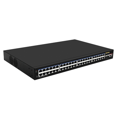 48 portas Gigabit L3 gerenciado Switch de rede com 10G Fiber Uplinks Baseado em Realtek