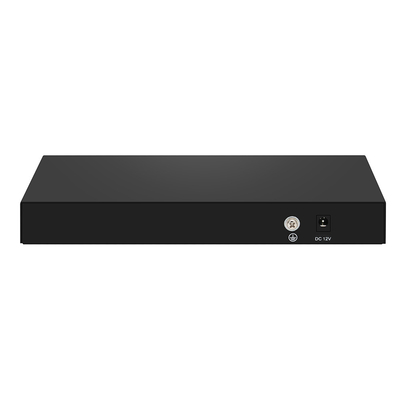 8-Port 10G SFP+ Fibra Switch não gerenciado 1G/2.5G Auto-Adaptativo DC12V Suporte OEM