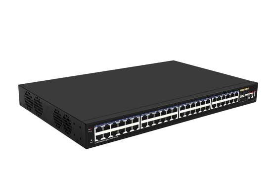 48 Portos 10G Poe Switch L3 Ethernet gerenciado com 48*Gigabit Poe Ports + 4*10G Sfp+ Ports