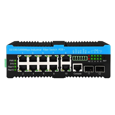 2.5G Industrial Ethernet Switch Din-rail Poe Switch Suporte 90w L2 gerenciado