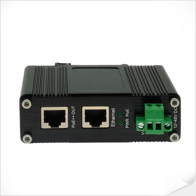 Industrial 90W 802.3bt PoE++ Injetor Gigabit DC12V DC24V DC48V Entrada Mini Tamanho