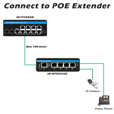 8 portas Gigabit Managed Poe Switch Industrial Ethernet Switch com 2SFP+8 RJ45
