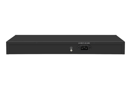 16 portas Gigabit Ethernet Switch Af/at Poe Switch AC 100-240V Entrada de energia