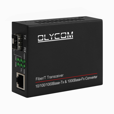 Conversor de Fibra de Mídia de Gigabit Fibra Óptica SFP Para Conversor RJ45