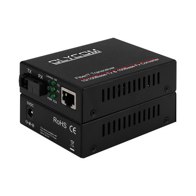 Fast Ethernet Fiber Optic Ethernet Converter 10/100M Transceptor bidirecional de modo único SC para RJ45 20 km