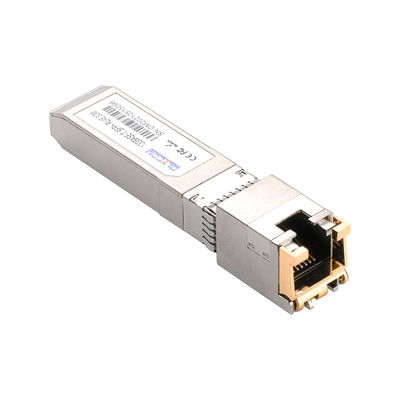 Transceptor SFP+ RJ45 de Cobre 10G 30m Módulo 10GBase-T para Comunicação de Dados Cat6a
