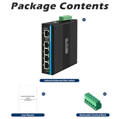 5 Portos Gigabit Switch E-Mard Certificado Industrial Ethernet Switch