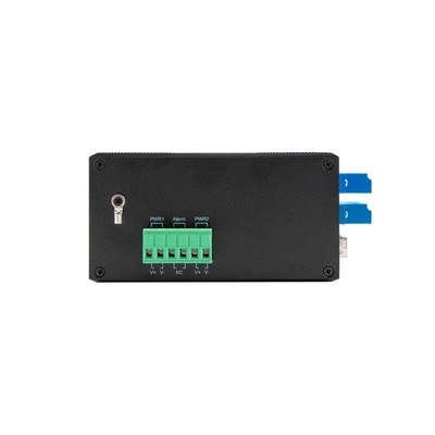Switch Industrial Gerenciado L2 com Função Bypass 2*2B Conector SM LC para Proteção de Linha Óptica