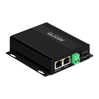 Gigabit 30W PoE Splitter com saída DC12V/24V comutável para câmaras de segurança, AP sem fio, sistemas de controle de acesso.
