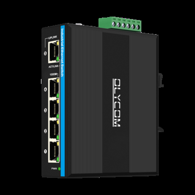 5 Portos gigabit switch Industrial PoE Extender 1*poe em portos de suporte 30w/60w/90w+4*poe portas de saída