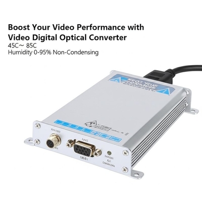 Aumente o Desempenho do Seu Vídeo com Conversor Óptico Digital de Vídeo -45C～ 85C Umidade 0-95% Sem Condensação