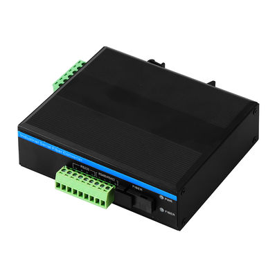 Conversor óptico industrial RS485 RS422 RS485 Serial para conversor de mídia de fibra Modem de fibra óptica