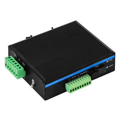 Conversor óptico industrial RS485 RS422 RS485 Serial para conversor de mídia de fibra Modem de fibra óptica