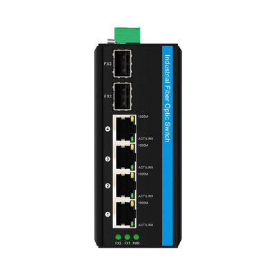 Interruptor PoE Solar de 4 portas DIN Rail Gigabit DC12V/24V/48V não gerenciado Entrada CE FCC