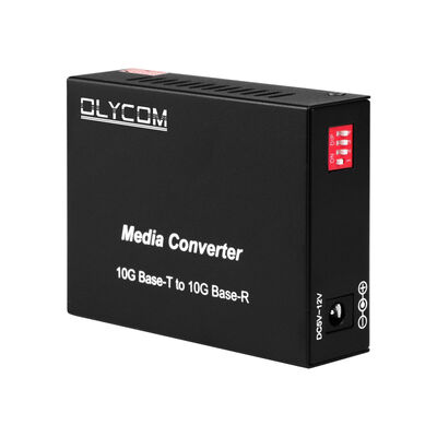 10G SFP + Conversor de Fibra de Mídia Não Gerenciado com DIP Switch Conversor de Fibra Óptica para Data Center e Backbone LAN