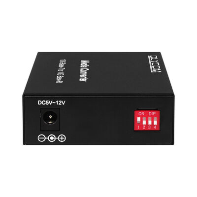 10G SFP + Conversor de Fibra de Mídia Não Gerenciado com DIP Switch Conversor de Fibra Óptica para Data Center e Backbone LAN